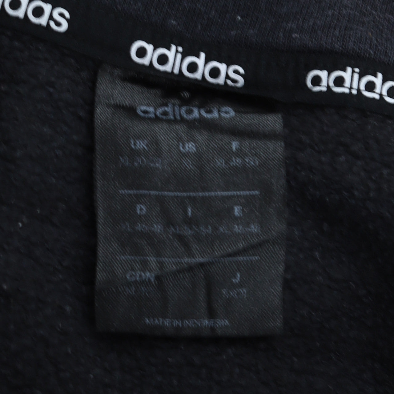Womens UK Size 14 adidas Black Pullover Sweatshirt