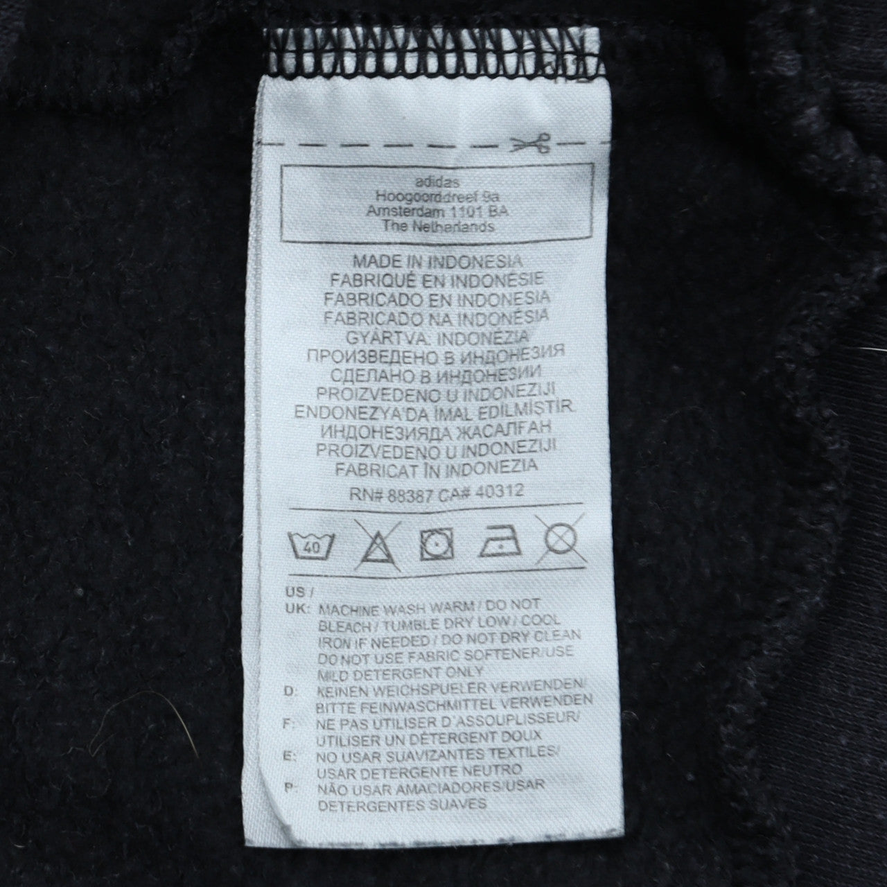 Womens UK Size 14 adidas Black Pullover Sweatshirt