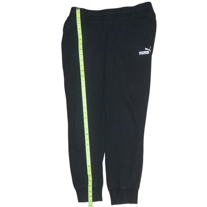 Puma Mens Black Jogger Sweatpants M Regular Fit Fleece Sports Trousers