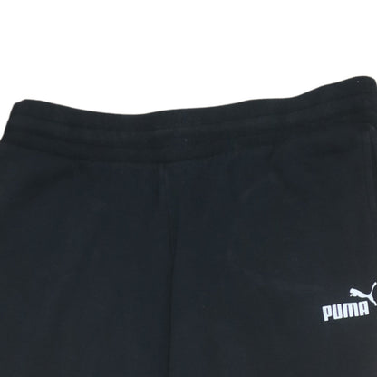 Puma Mens Black Jogger Sweatpants M Regular Fit Fleece Sports Trousers