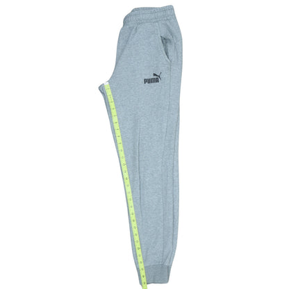 Puma Men's Grey Jogger Sweatpants S Regular Fit Elastic Waist Activewear