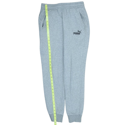 Puma Men's Grey Jogger Sweatpants S Regular Fit Elastic Waist Activewear