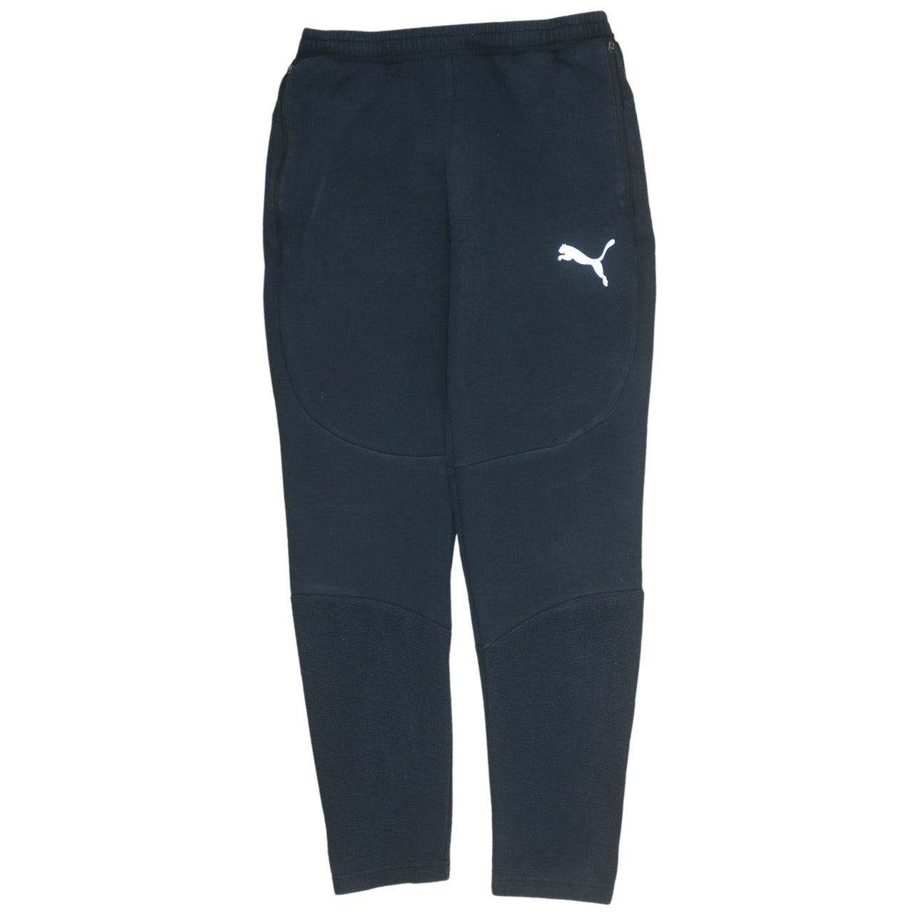 Mens UK Size S PUMA Regular Fit Jogger Black Trousers