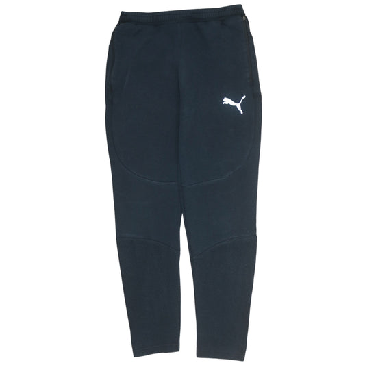 Mens UK Size S PUMA Regular Fit Jogger Black Trousers
