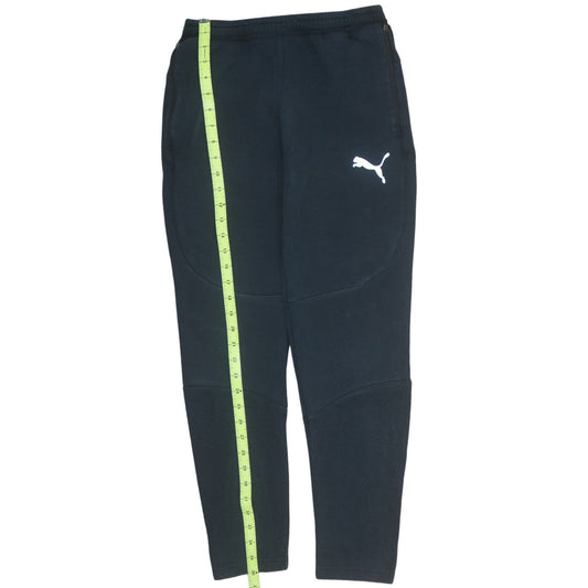 Mens UK Size S PUMA Regular Fit Jogger Black Trousers