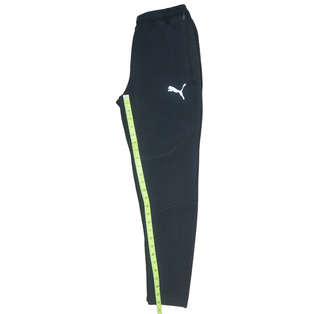 Mens UK Size S PUMA Regular Fit Jogger Black Trousers