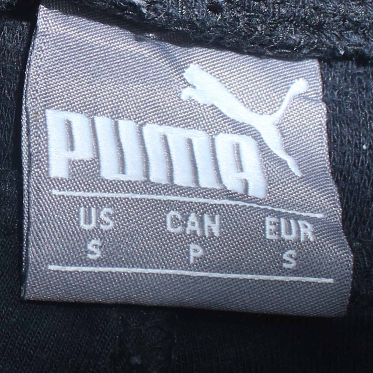 Mens UK Size S PUMA Regular Fit Jogger Black Trousers