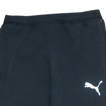 Mens UK Size S PUMA Regular Fit Jogger Black Trousers