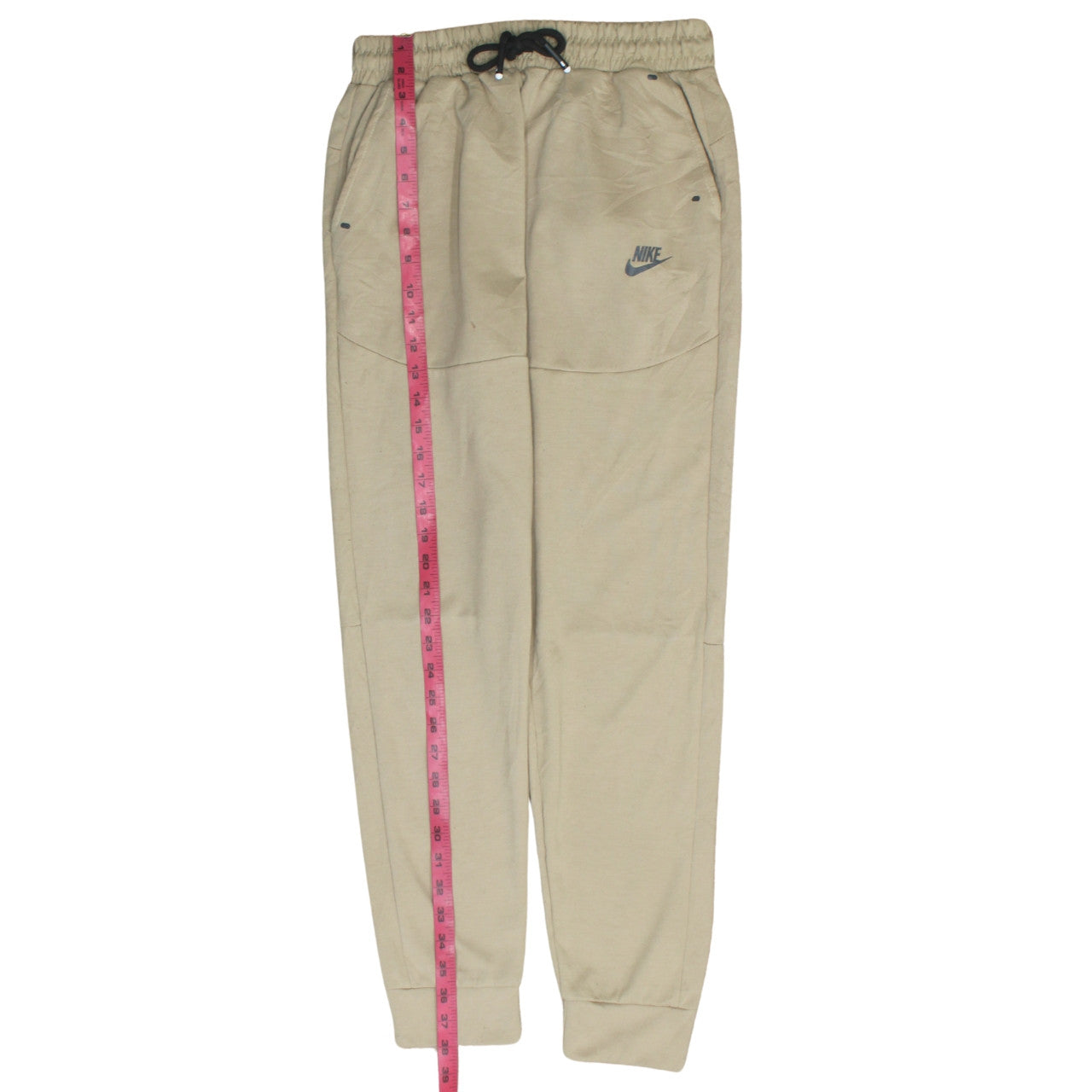 Mens UK Size M Nike Regular Fit Jogger Beige Trousers