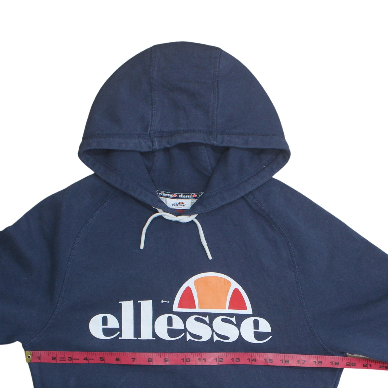 Mens UK Size XS ellesse Blue Pullover Hoodie