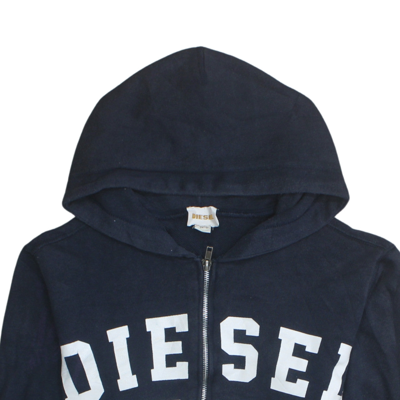 Mens UK Size S Diesel Blue Full Zip Hoodie