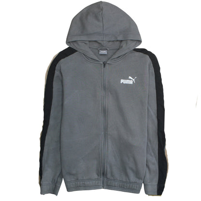 Mens UK Size XL PUMA Grey Full Zip Hoodie