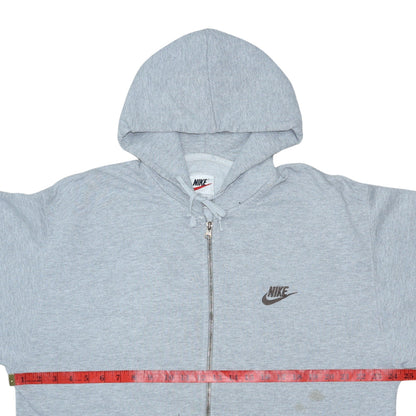 Mens UK Size L Nike Grey Full Zip Hoodie