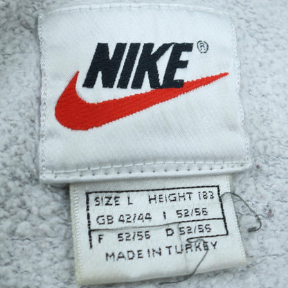 Mens UK Size L Nike Grey Full Zip Hoodie