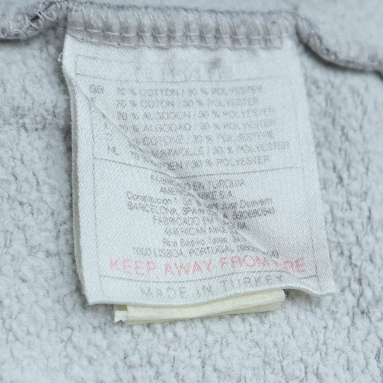 Mens UK Size L Nike Grey Full Zip Hoodie
