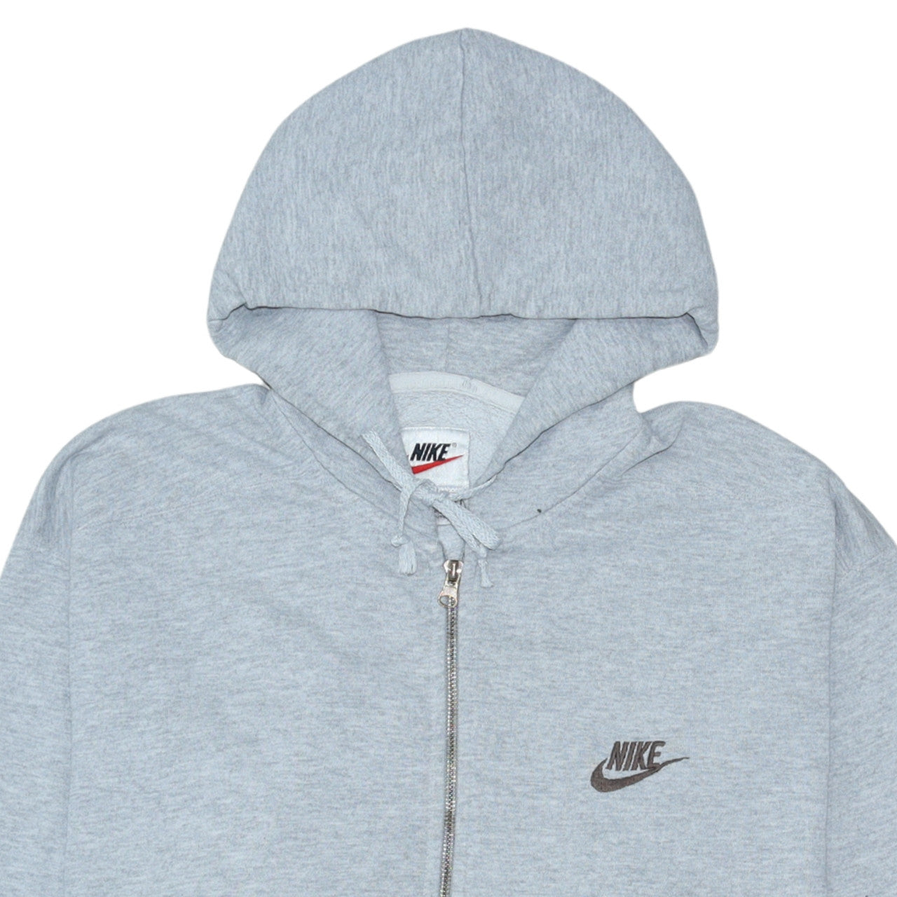 Mens UK Size L Nike Grey Full Zip Hoodie