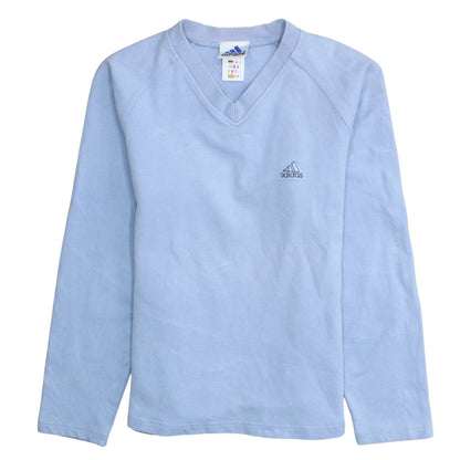 Womens UK Size 14 adidas Blue Pullover Sweatshirt