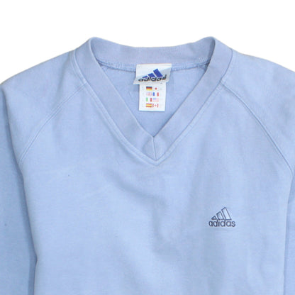Womens UK Size 14 adidas Blue Pullover Sweatshirt
