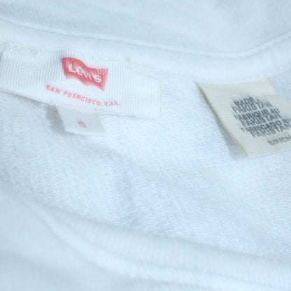 Womens UK Size S Levi's White Pullover Sweatshirt