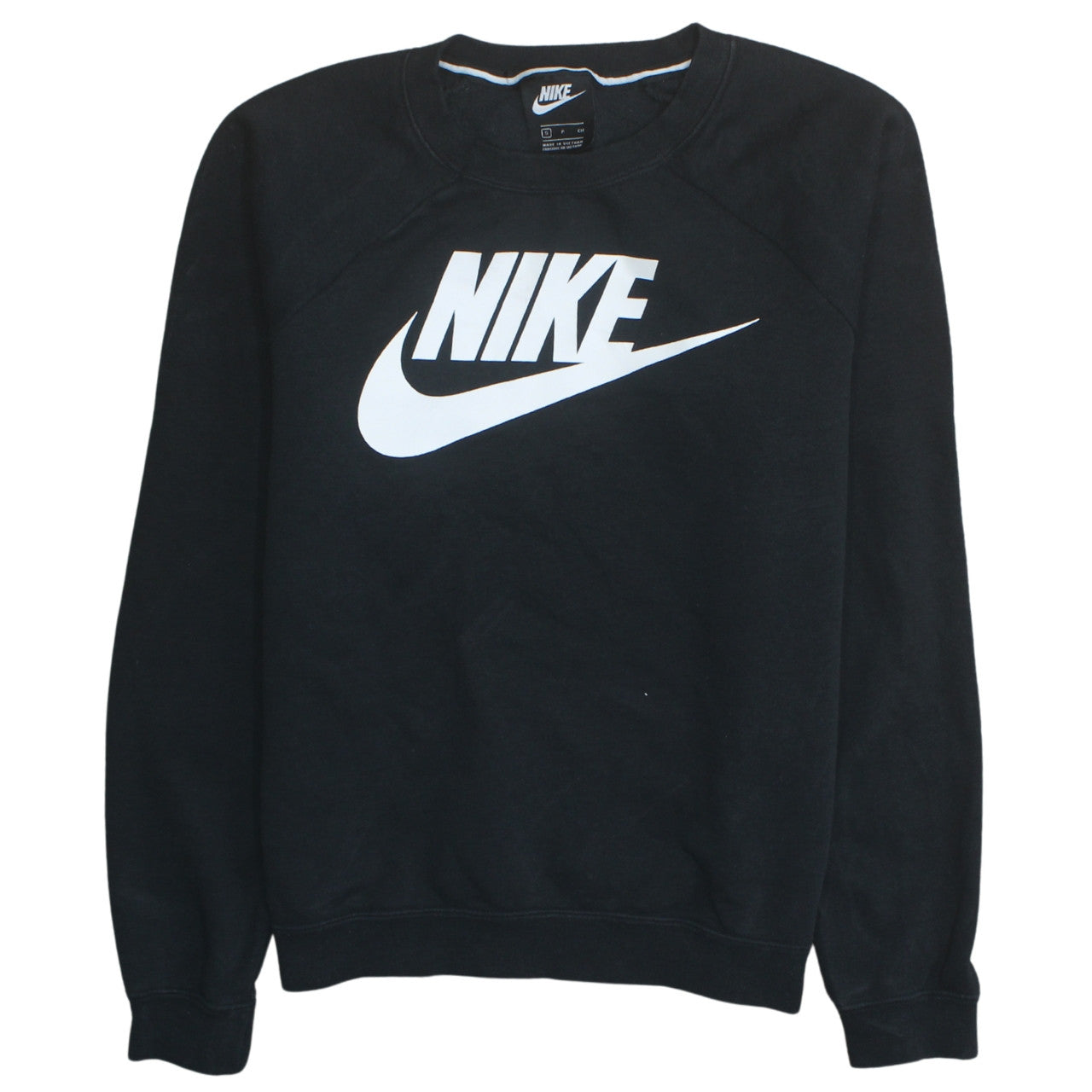 Mens UK Size S Nike Black Pullover Sweatshirt