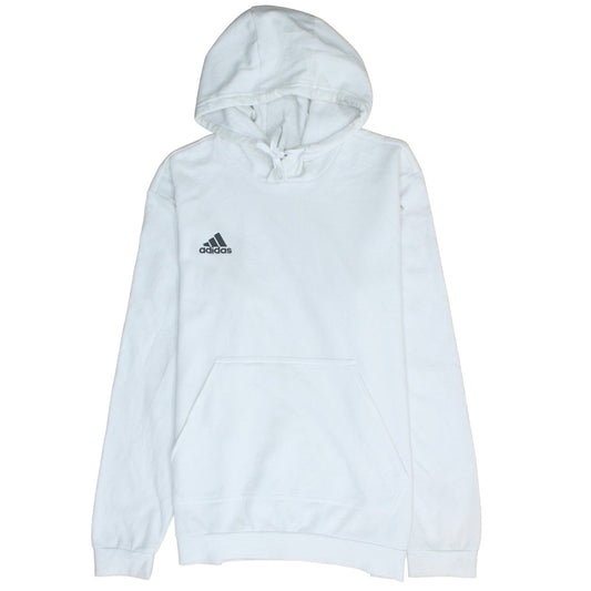 Mens UK Size L adidas White Pullover Hoodie