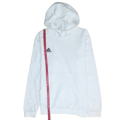 Mens UK Size L adidas White Pullover Hoodie