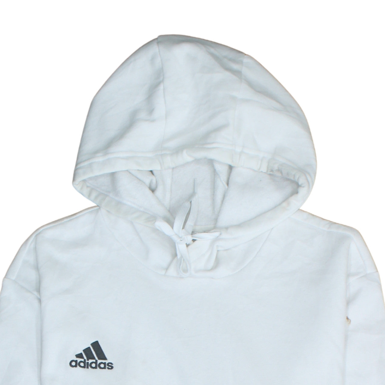 Mens UK Size L adidas White Pullover Hoodie