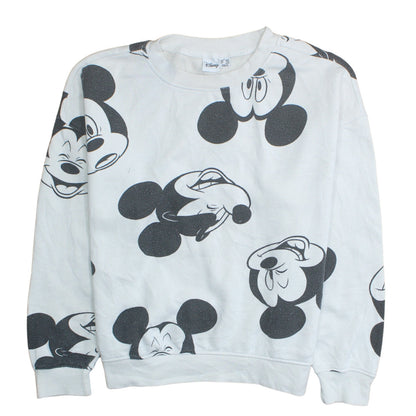 Womens UK Size M Disney White Pullover Sweatshirt
