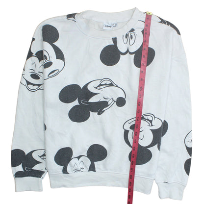Womens UK Size M Disney White Pullover Sweatshirt