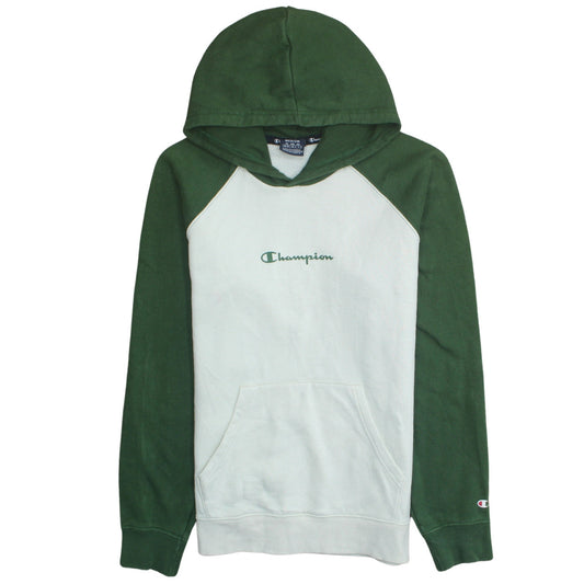 Mens UK Size M Champion Green Pullover Hoodie