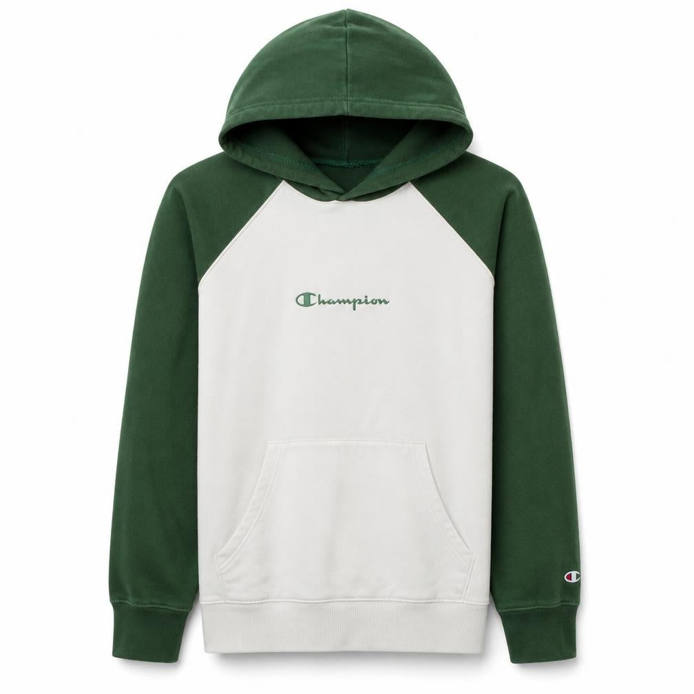 Mens UK Size M Champion Green Pullover Hoodie