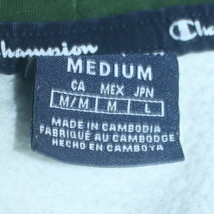 Mens UK Size M Champion Green Pullover Hoodie