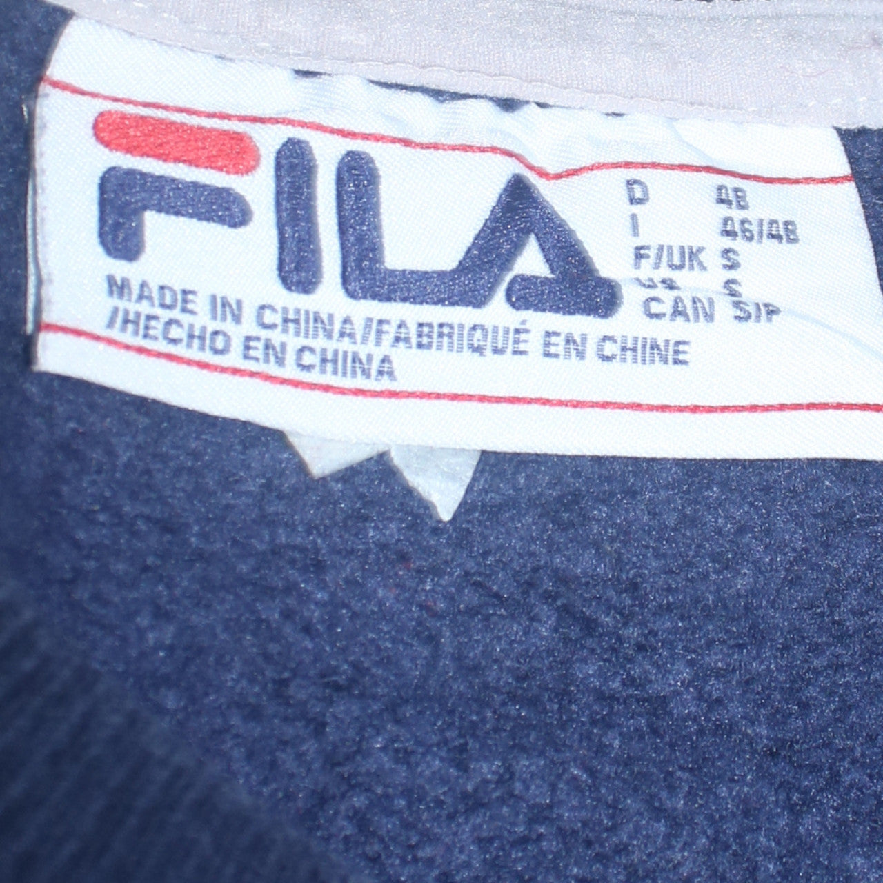 Mens UK Size S FILA Multicoloured Pullover Sweatshirt