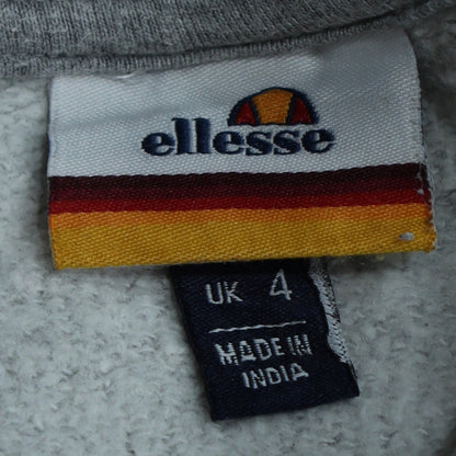 Womens UK Size 4 ellesse Grey Pullover Sweatshirt