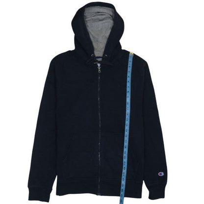Mens UK Size M Champion Black Full Zip Hoodie