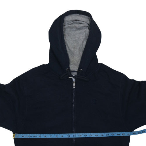 Mens UK Size M Champion Black Full Zip Hoodie
