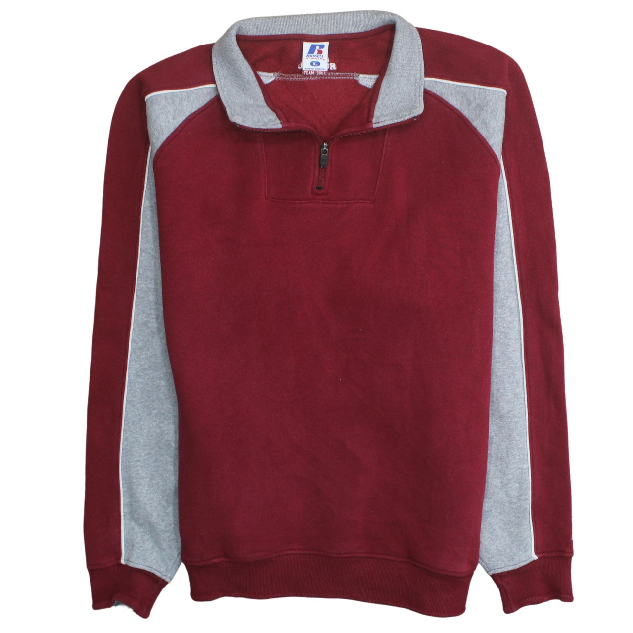 Mens UK Size XL Russell Athletic Red Pullover Sweatshirt