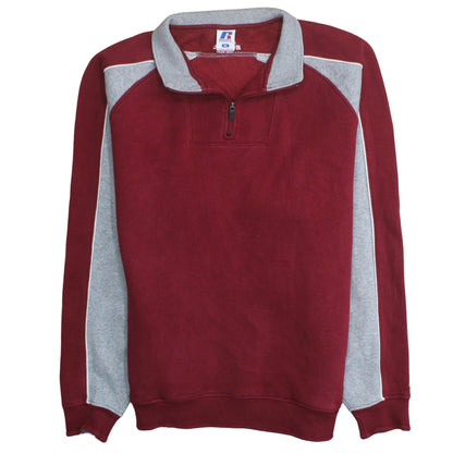 Mens UK Size XL Russell Athletic Red Pullover Sweatshirt