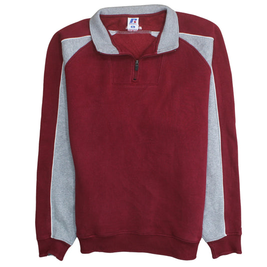Mens UK Size XL Russell Athletic Red Pullover Sweatshirt