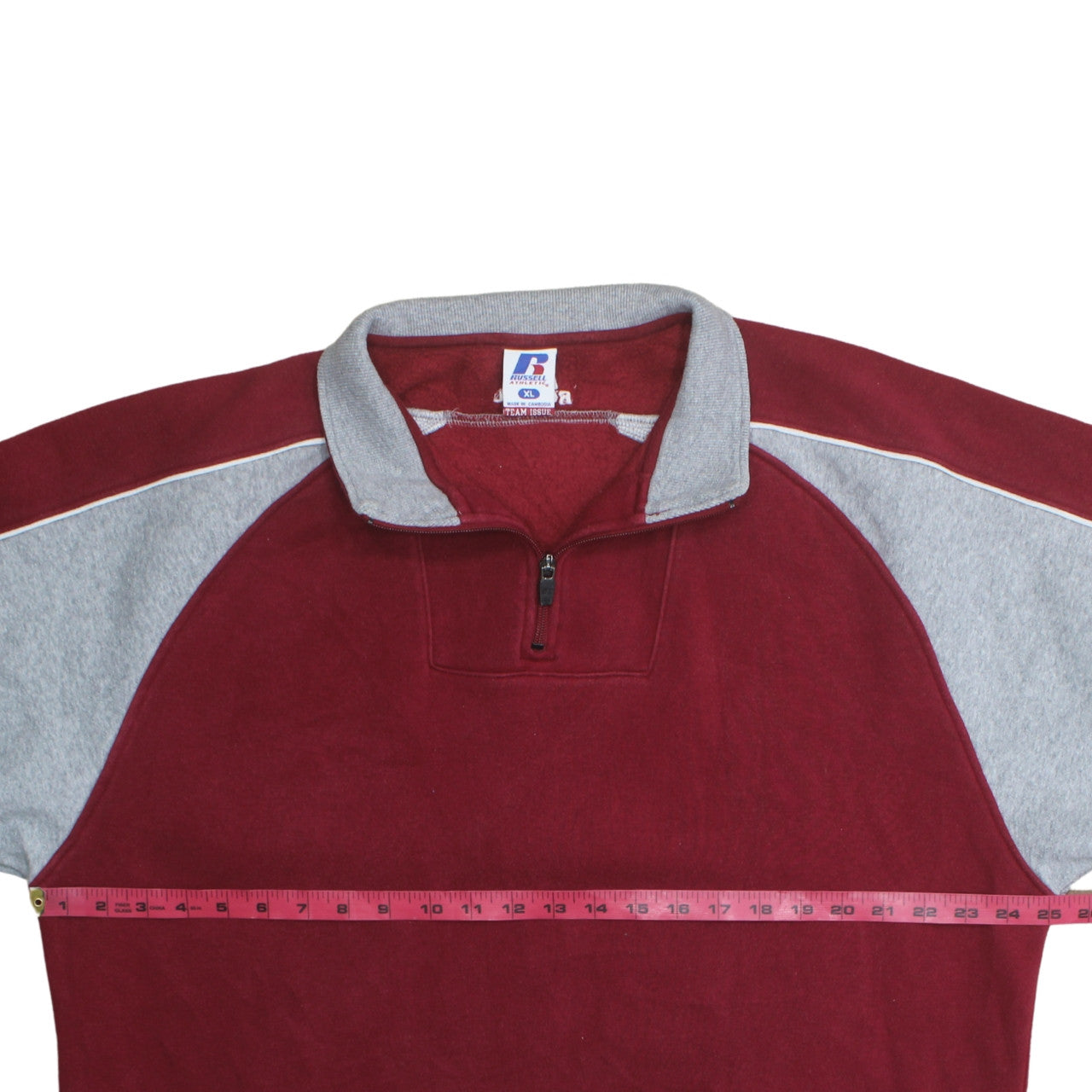Mens UK Size XL Russell Athletic Red Pullover Sweatshirt