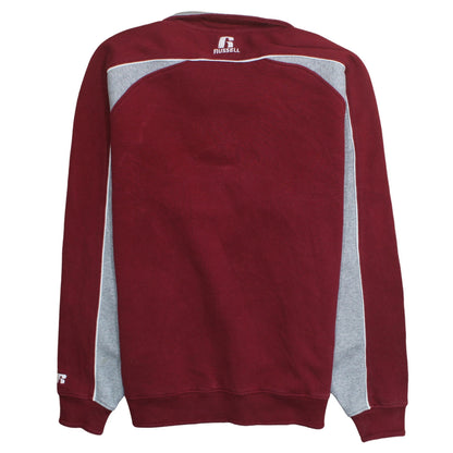 Mens UK Size XL Russell Athletic Red Pullover Sweatshirt