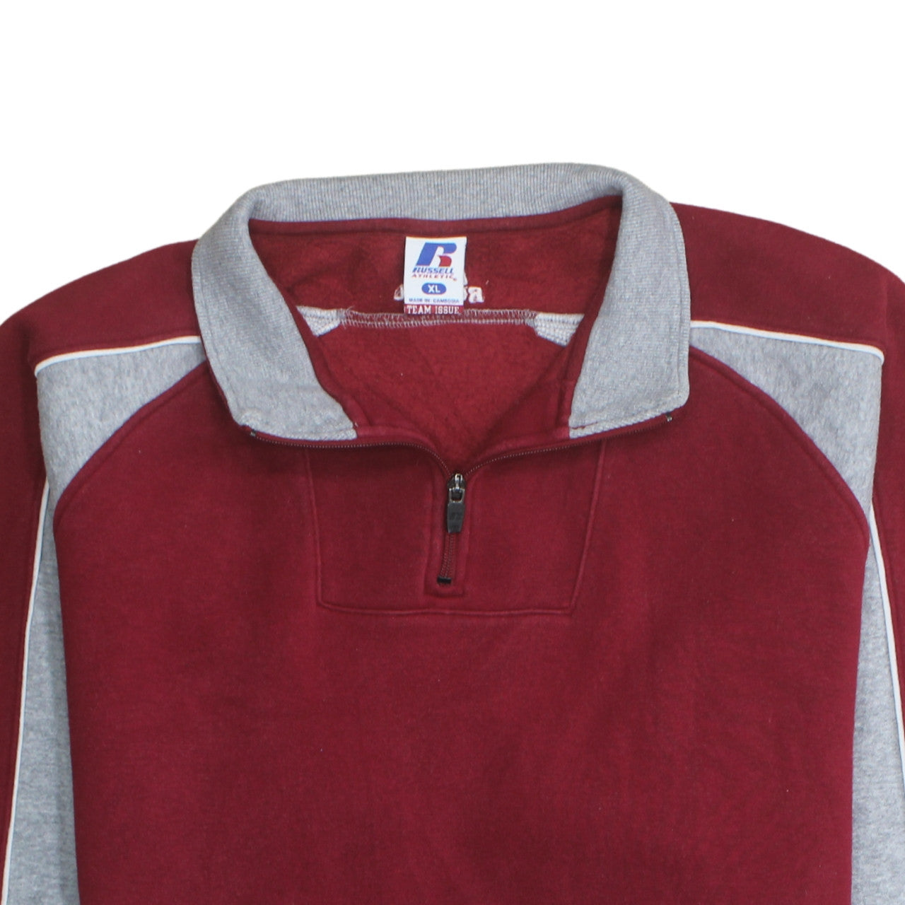 Mens UK Size XL Russell Athletic Red Pullover Sweatshirt