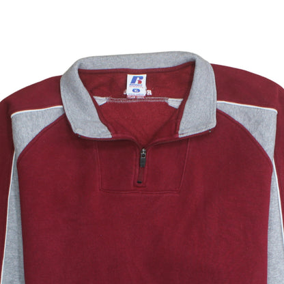 Mens UK Size XL Russell Athletic Red Pullover Sweatshirt