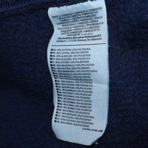 Mens UK Size S Nike Blue Pullover Sweatshirt