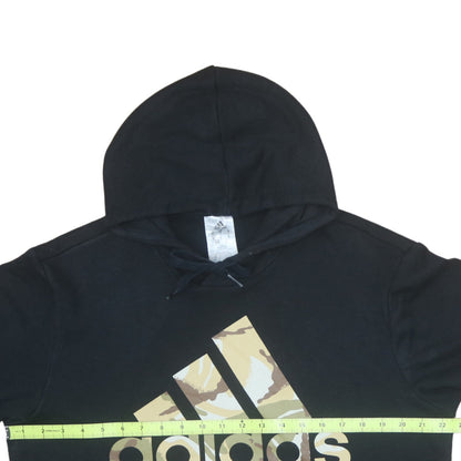 Mens UK Size M adidas Black Pullover Hoodie