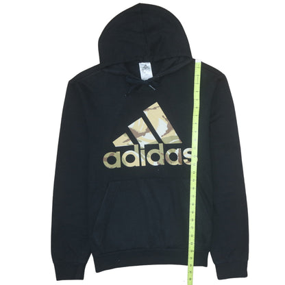 Mens UK Size M adidas Black Pullover Hoodie