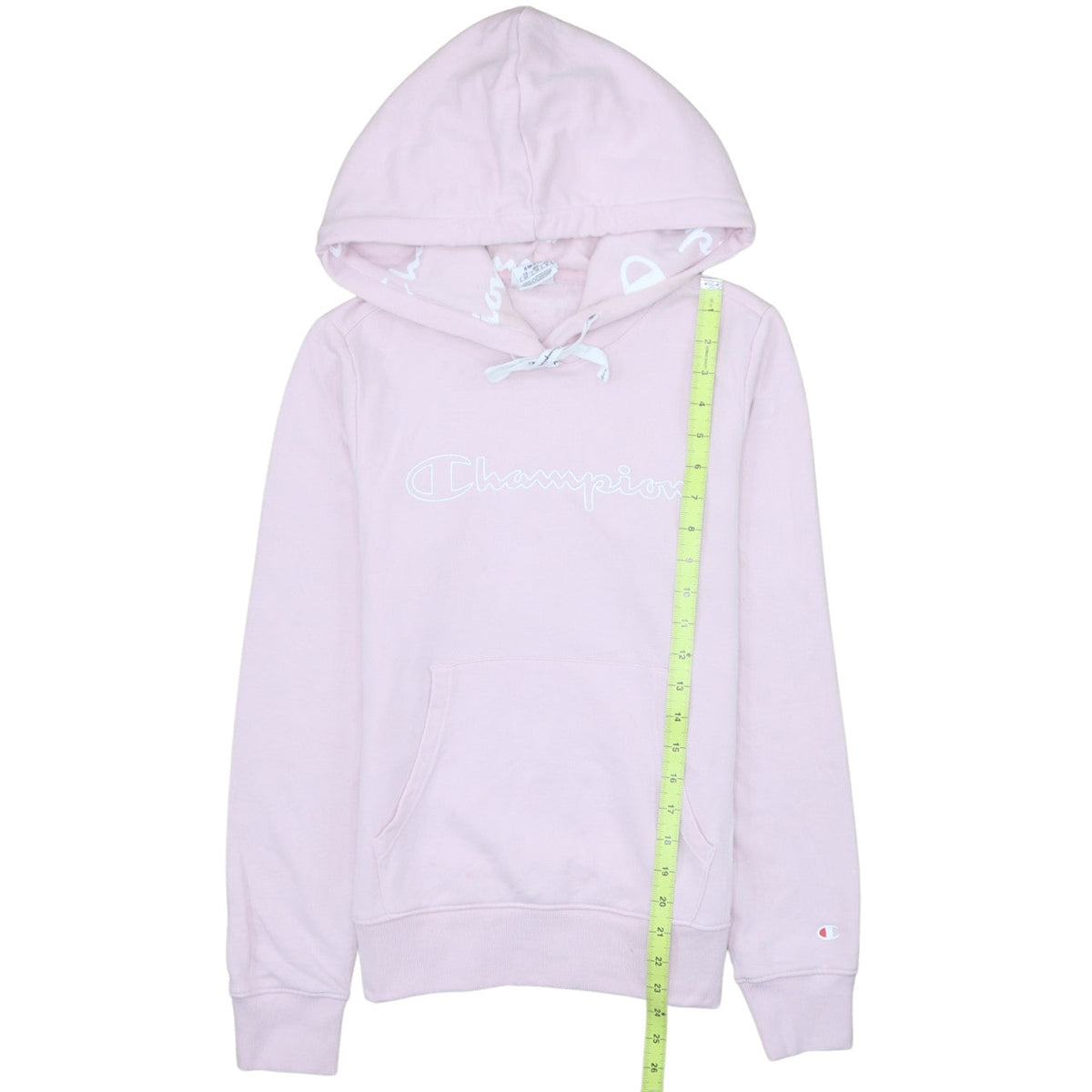 Womens UK Size S Champion Pink Pullover Hoodie
