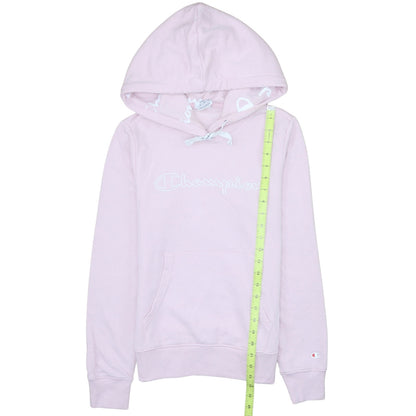 Womens UK Size S Champion Pink Pullover Hoodie