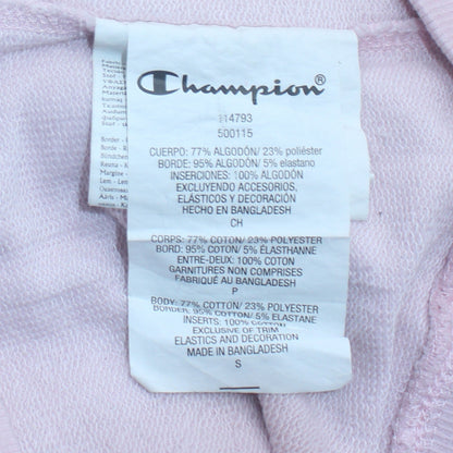 Womens UK Size S Champion Pink Pullover Hoodie