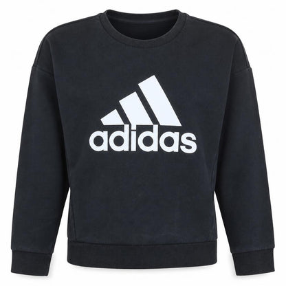 Womens UK Size M adidas Black Pullover Sweatshirt